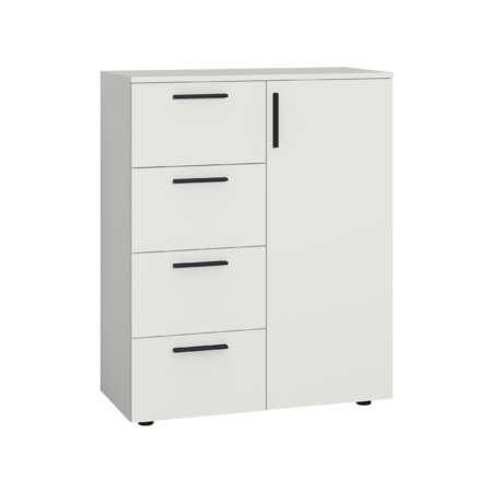 Прихожая Эйр композиция 2 белый PE шагрень, собирается на любую сторону