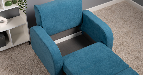 Кресло-кровать Киото ТК 784 велюр Epic 75 azuro синий