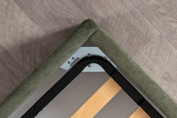 Кровать Марион 160 велюр OCEAN 012 темно-зеленый с ортопедическим основанием и подъемным механизмом (спальное место 160 х 200)