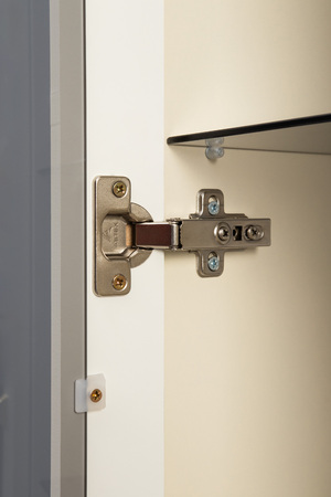 Гостиная Марион композиция 1 слоновая кость С341 PE, слоновая кость 6898 ПВХ, белый PE шагрень (собирается на любую сторону)