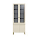 Шкаф-витрина Марион 16.397.02 слоновая кость С341 PE, слоновая кость 6898 ПВХ