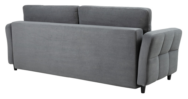 Диван-кровать прямой Невада ТД 571 велюр Vendetta 11 графитовый серый