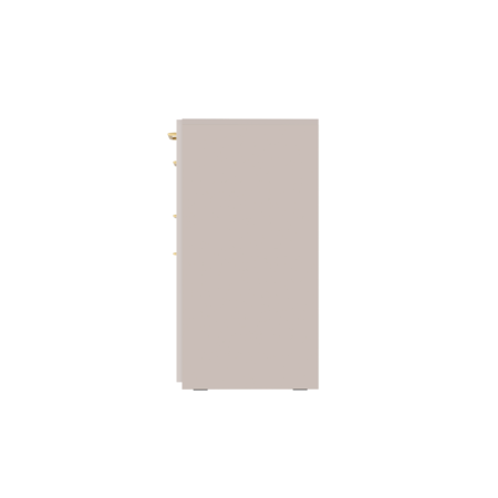 Гостиная Ричфорд композиция 2 без карнизов, кашемир 5981 BS, моно керамика D166-2 ПВХ, белый PE шагрень (собирается на любую сторону)