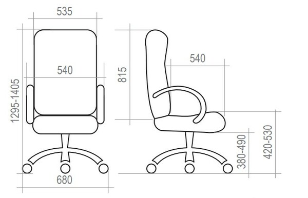 Кресло на колесах Сатурн ультра Хоум ткань рогожка синий 67/65, крестовина пластик, подлокотники с мягкими накладками, механизм качания