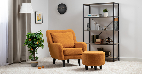 Кресло для отдыха Шон ТК 272 велюр Romeo 05 оранжевый