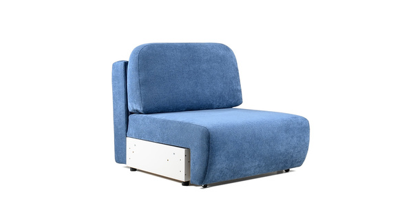 Диван-кровать угловой Тэдди 1504 композиция 3, букле Pique 009 синий, модульная система, сборка на любую сторону