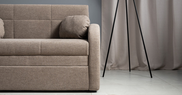 Диван-кровать прямой Тео (120) ТД 906 велюр Danco 290 бежевый