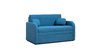 Диван-кровать прямой Тео (120) ТД 908 велюр Danco 784 синий